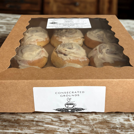 Organic Cinnamon Rolls with Classic Buttercream Icing - Rolls 6 Count (Pre-Order Pickup Only)